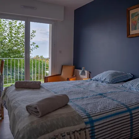 Appartement Cosy, Vue Mer, Terrasse Et Parking Situe A Beaurivage Biarritz Exterior foto